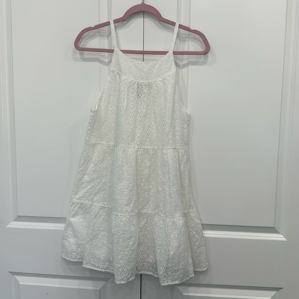 Aqua 100% Cotton Eyelet Dress Size Small